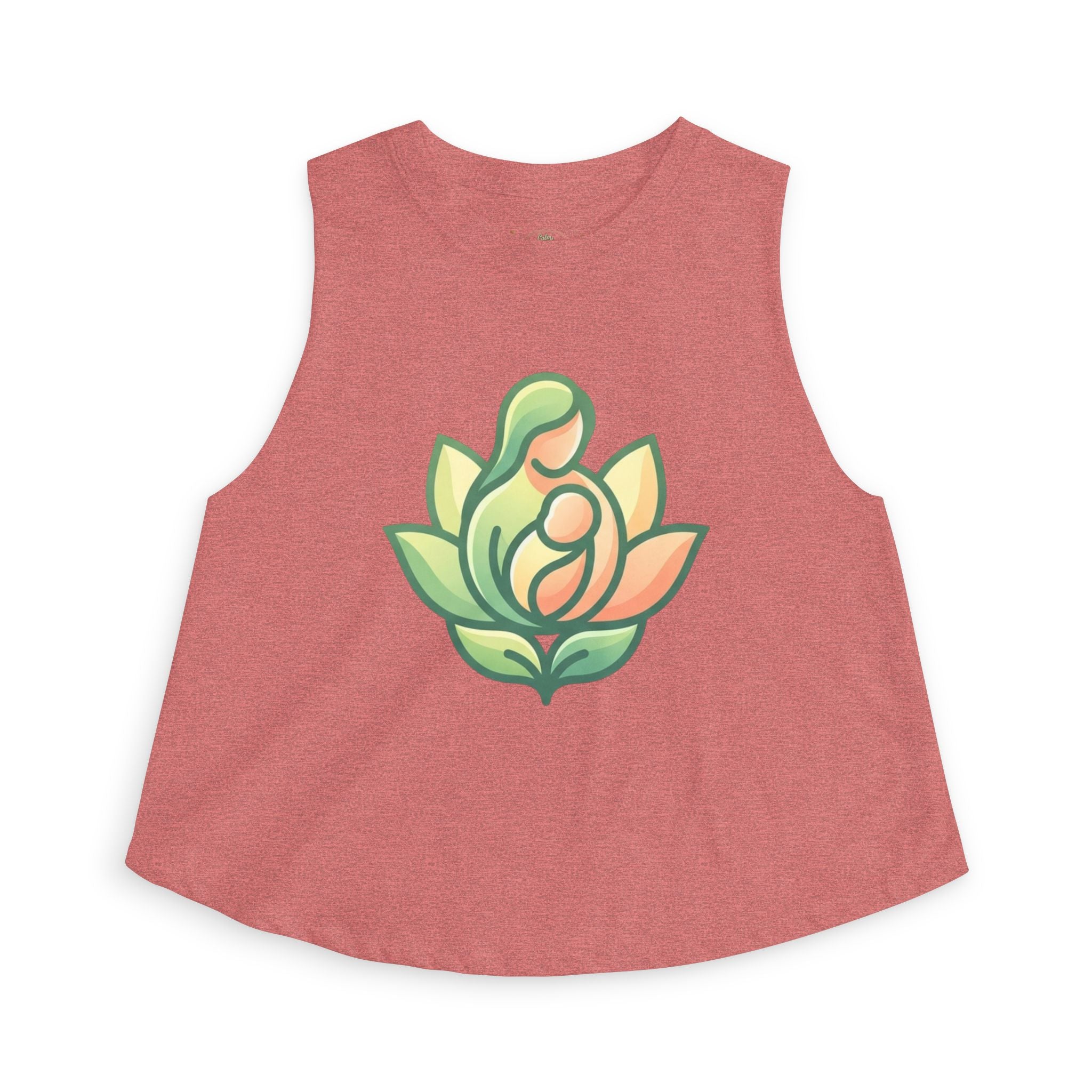 Lotus Motherhood Crop Top — Maternity Mama Graphic Tank
