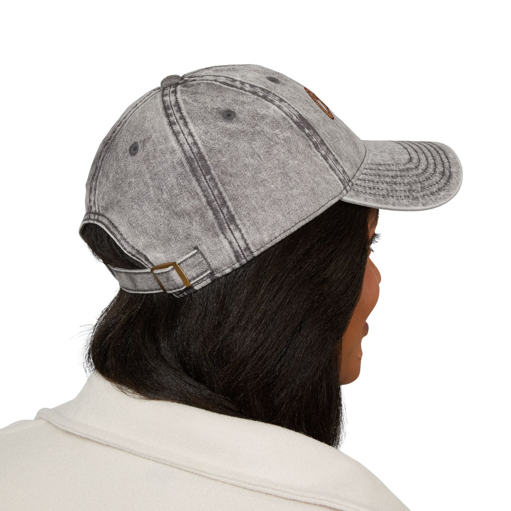 Vintage Embroidered Cap - "Calm Mama Vibes" Distressed Baseball Hat