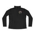 Ladies Quarter-Zip Pullover — Floral Monogram CMV Lightweight Pullover