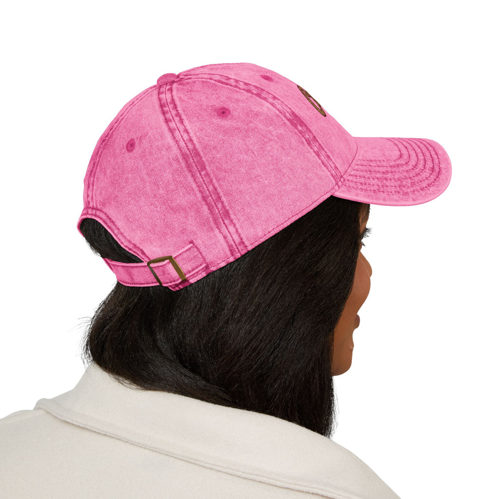 Vintage Embroidered Cap - "Calm Mama Vibes" Distressed Baseball Hat