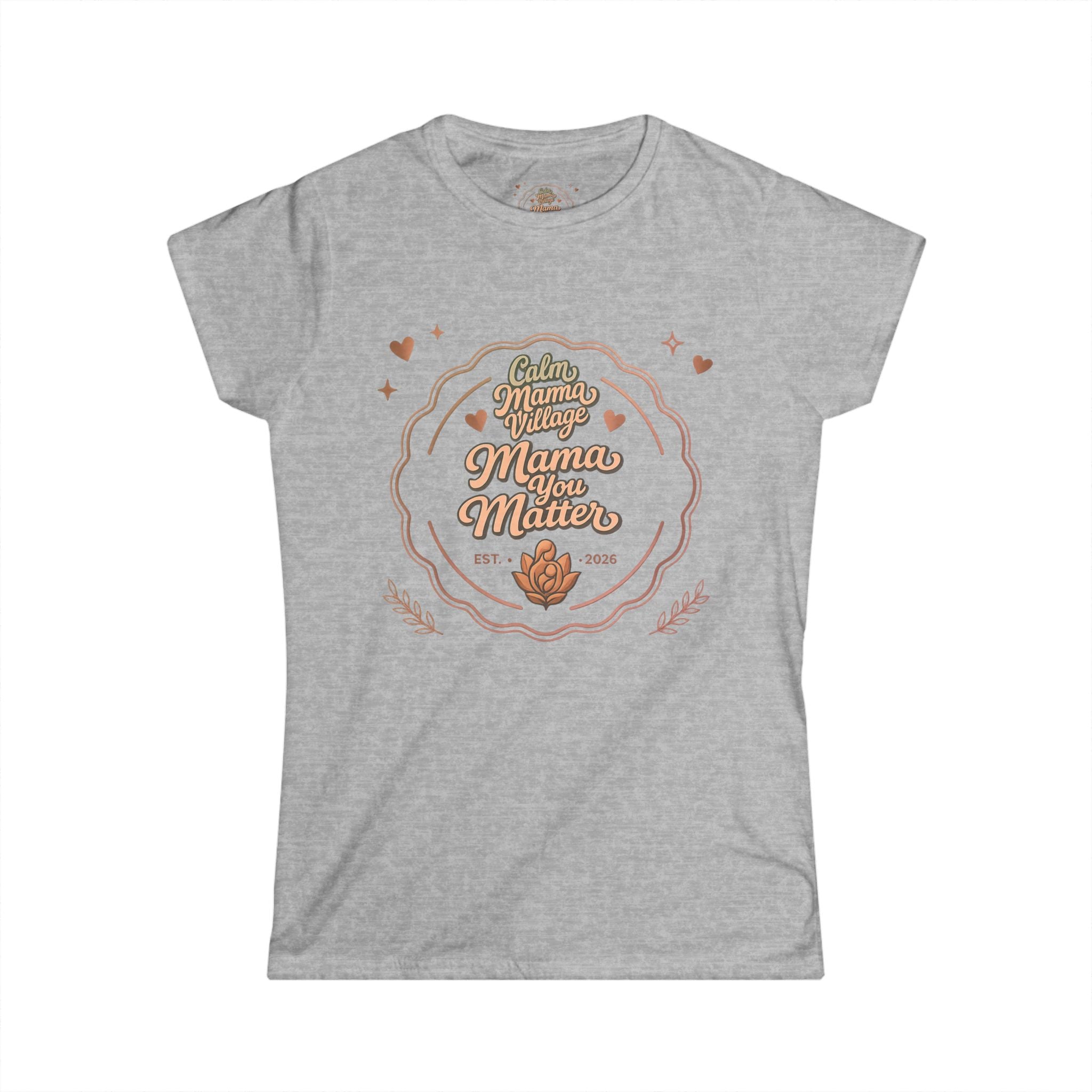 Mama by Matter Women's Tee — Vintage Floral Mother's Day Graphic Shirt