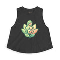 Lotus Motherhood Crop Top — Maternity Mama Graphic Tank