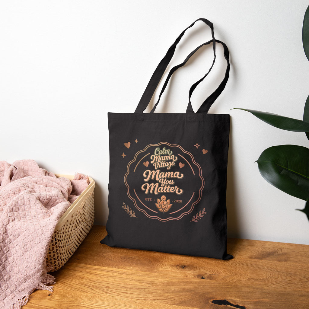 Mama Matters Cotton Tote Bag — 'Being a Mom Matters' Floral Mother's Day Gift