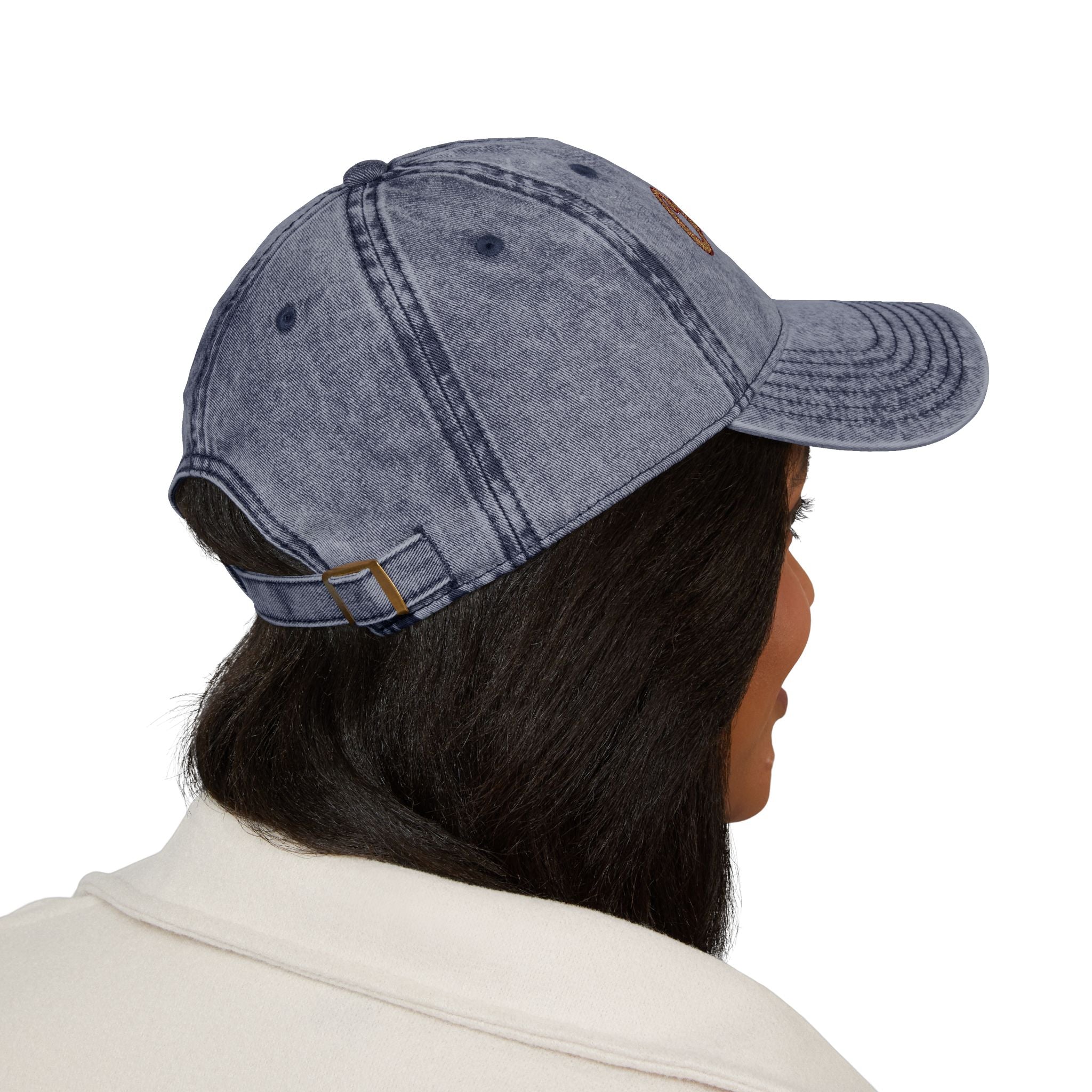 Vintage Embroidered Cap - "Calm Mama Vibes" Distressed Baseball Hat